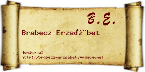 Brabecz Erzsébet névjegykártya